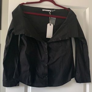 Potter’s Pot off-the-shoulder top